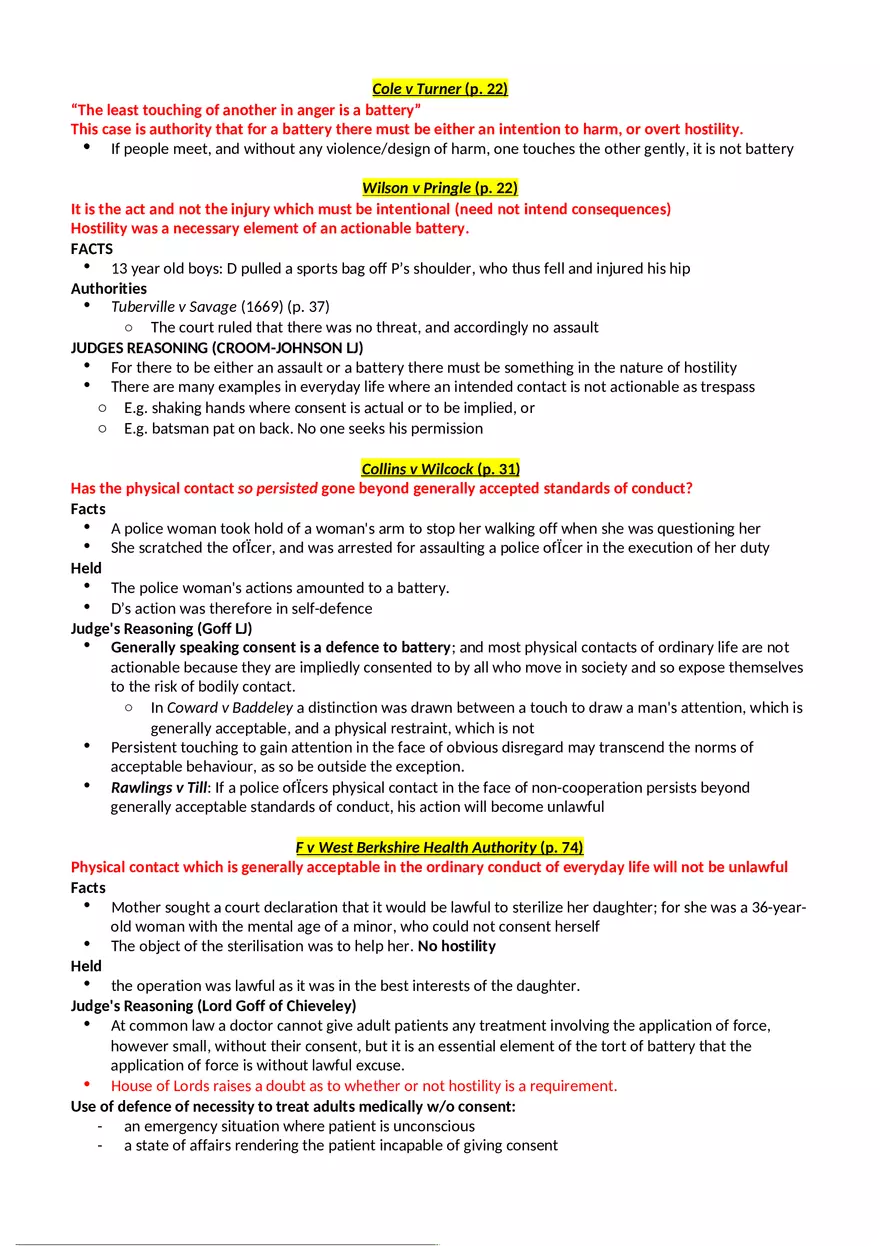 Other Intentional Torts - Page 1
