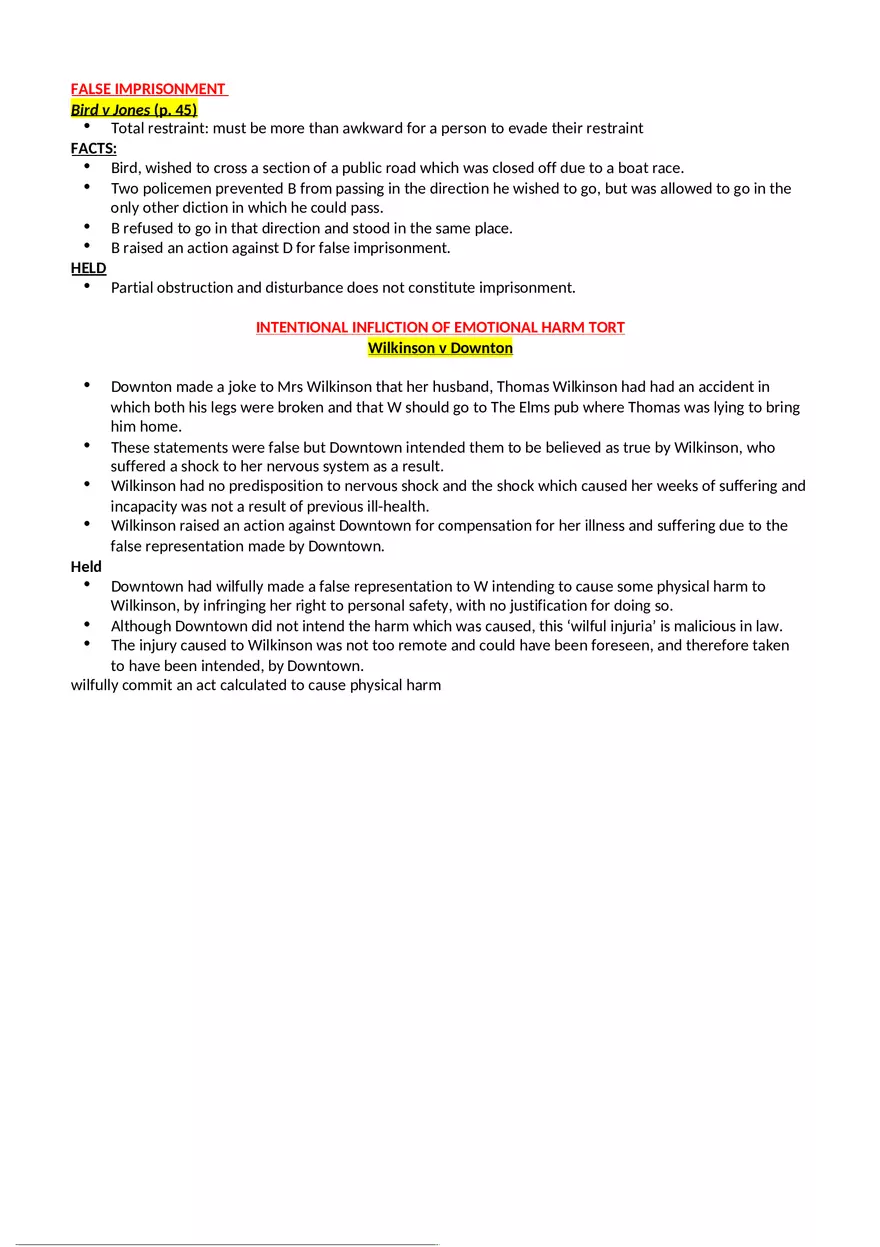 Other Intentional Torts - Page 3