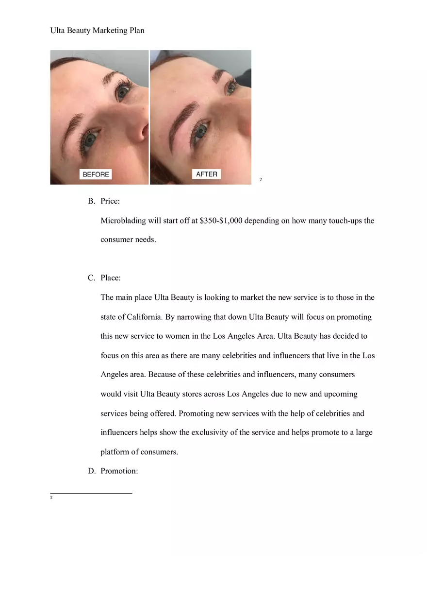 Ulta Beauty Marketing Plan - Page 6