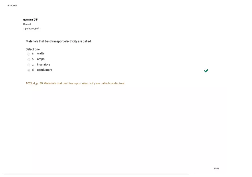 Written Prep Assessment  Attempt Review Part 6 - Page 7