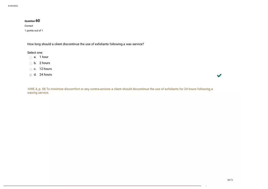 Written Prep Assessment  Attempt Review Part 6 - Page 8
