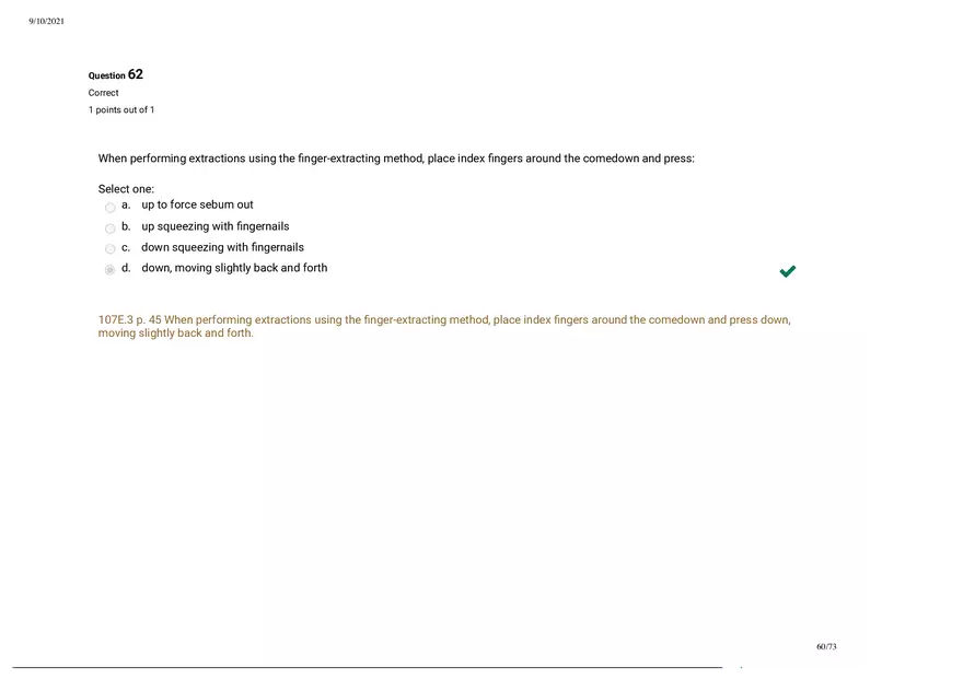 Written Prep Assessment  Attempt Review Part 6 - Page 10