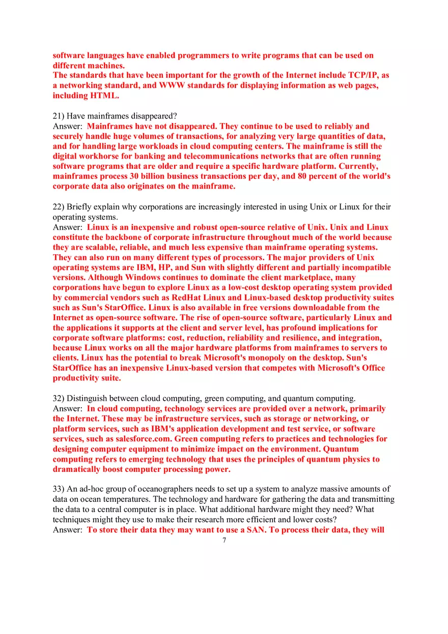 Chapter 5 IT Infrastructure and Emerging Technologies - Page 7