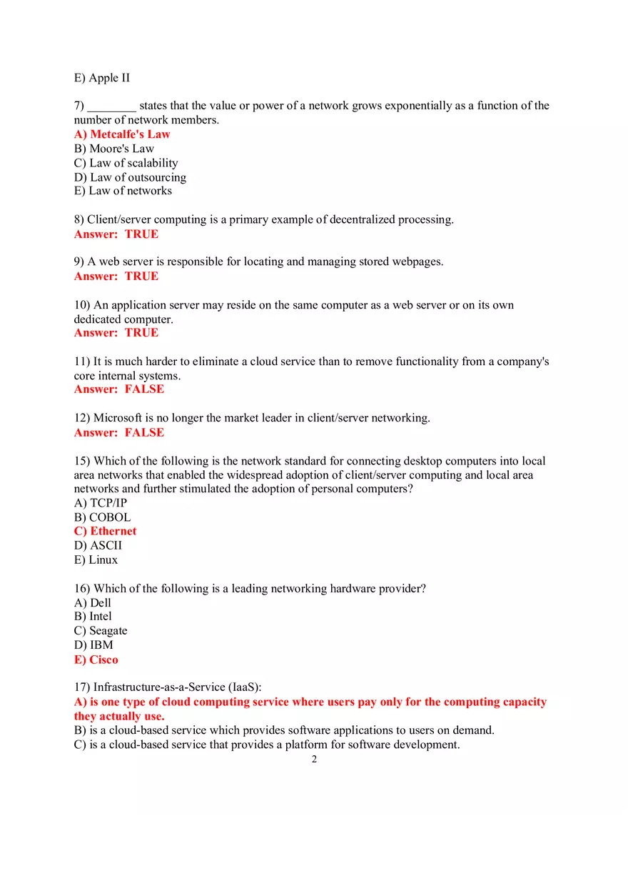 Chapter 5 IT Infrastructure and Emerging Technologies - Page 2