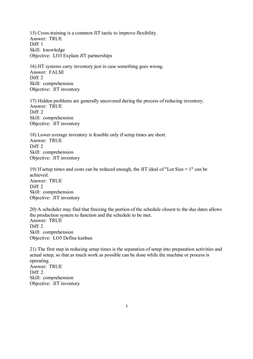 Chapter 16  JIT and Lean Operations Answers Part 1 - Page 3