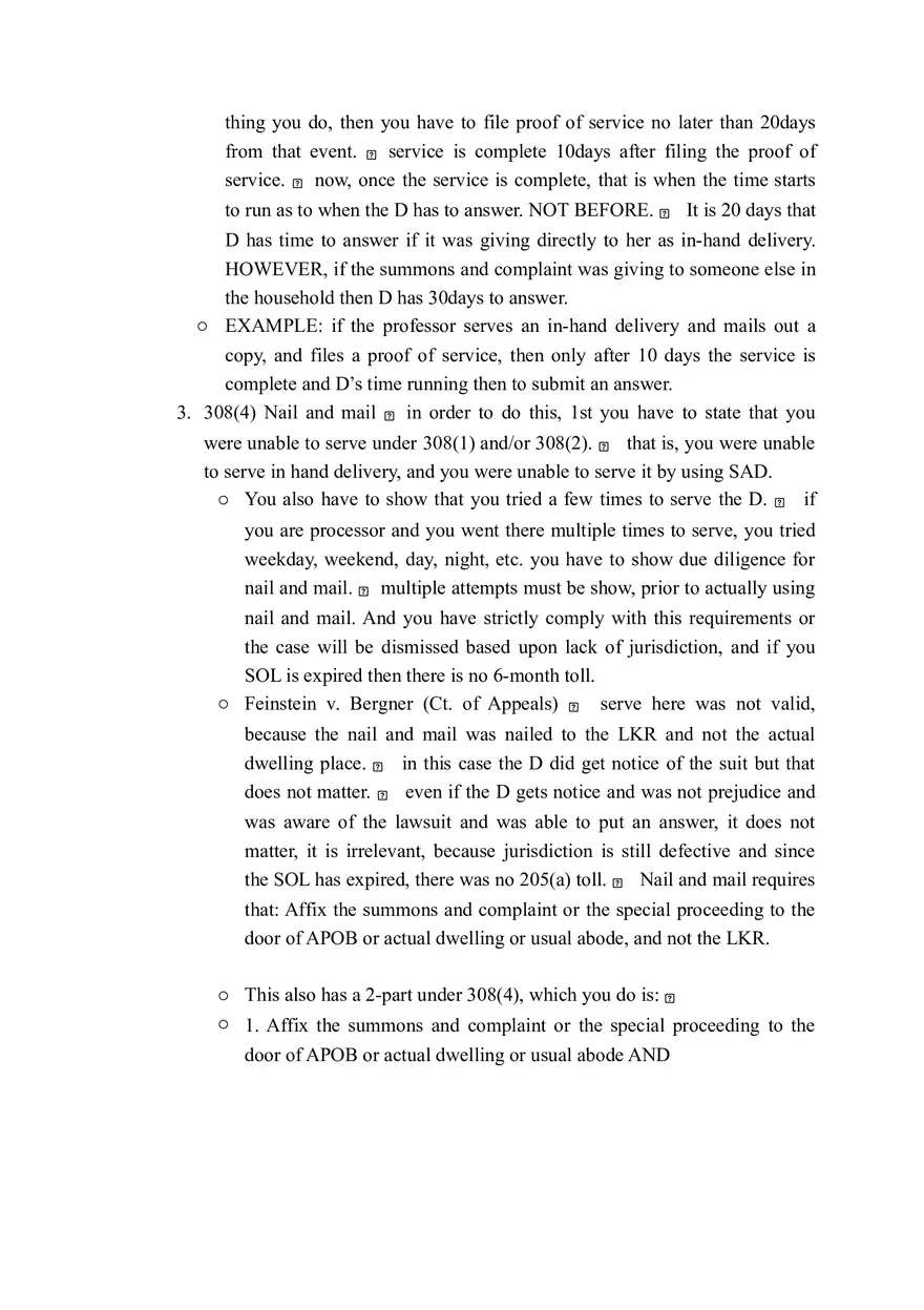 Service on a Natural Person - Page 2