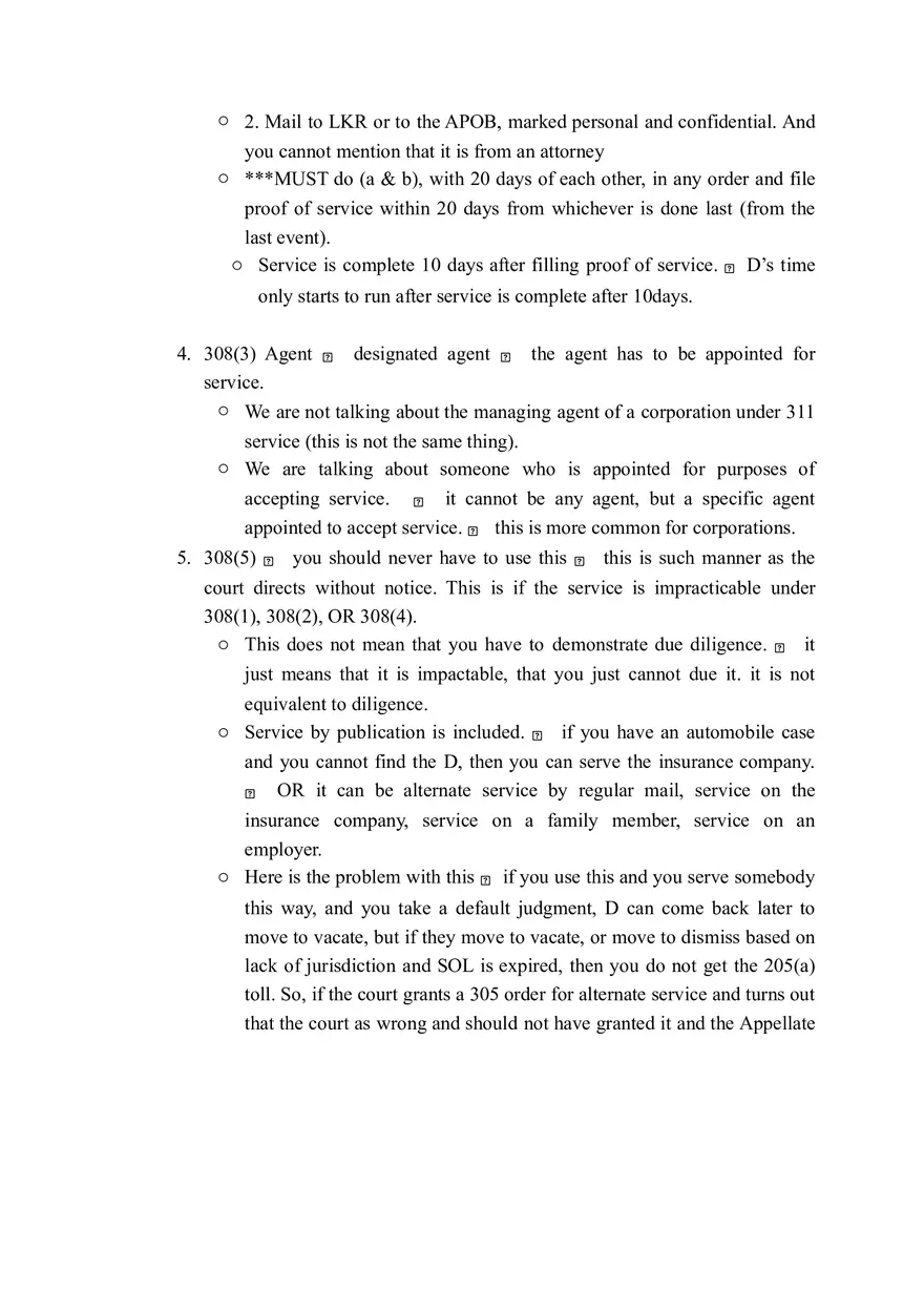 Service on a Natural Person - Page 3