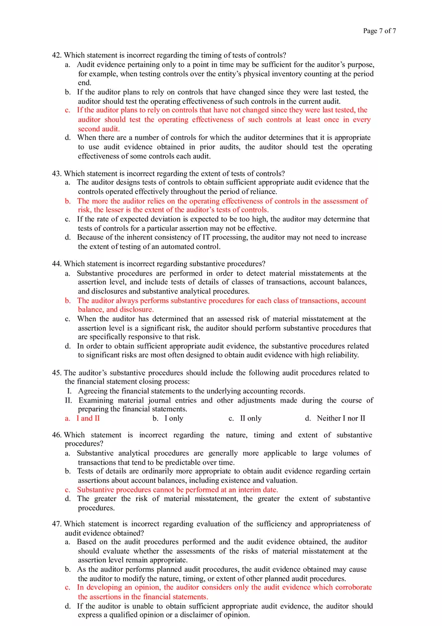 Risk Assessment and Response to Assessed Risks - Page 7