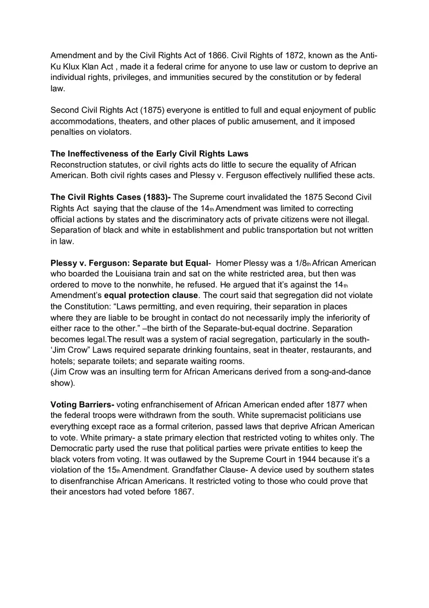 Chapter 5 Civil Rights Notes - Page 2