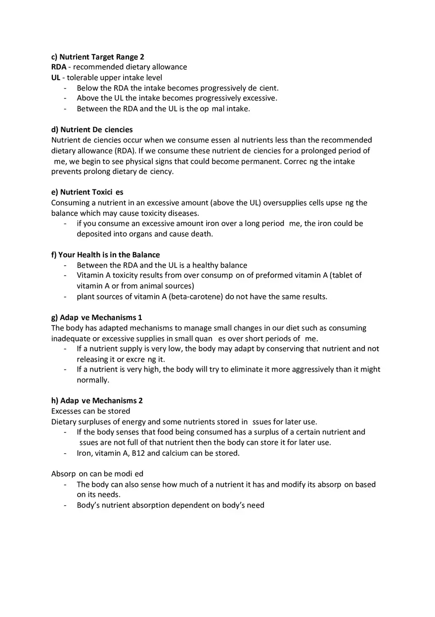 Nutrient Recommendations - Page 2