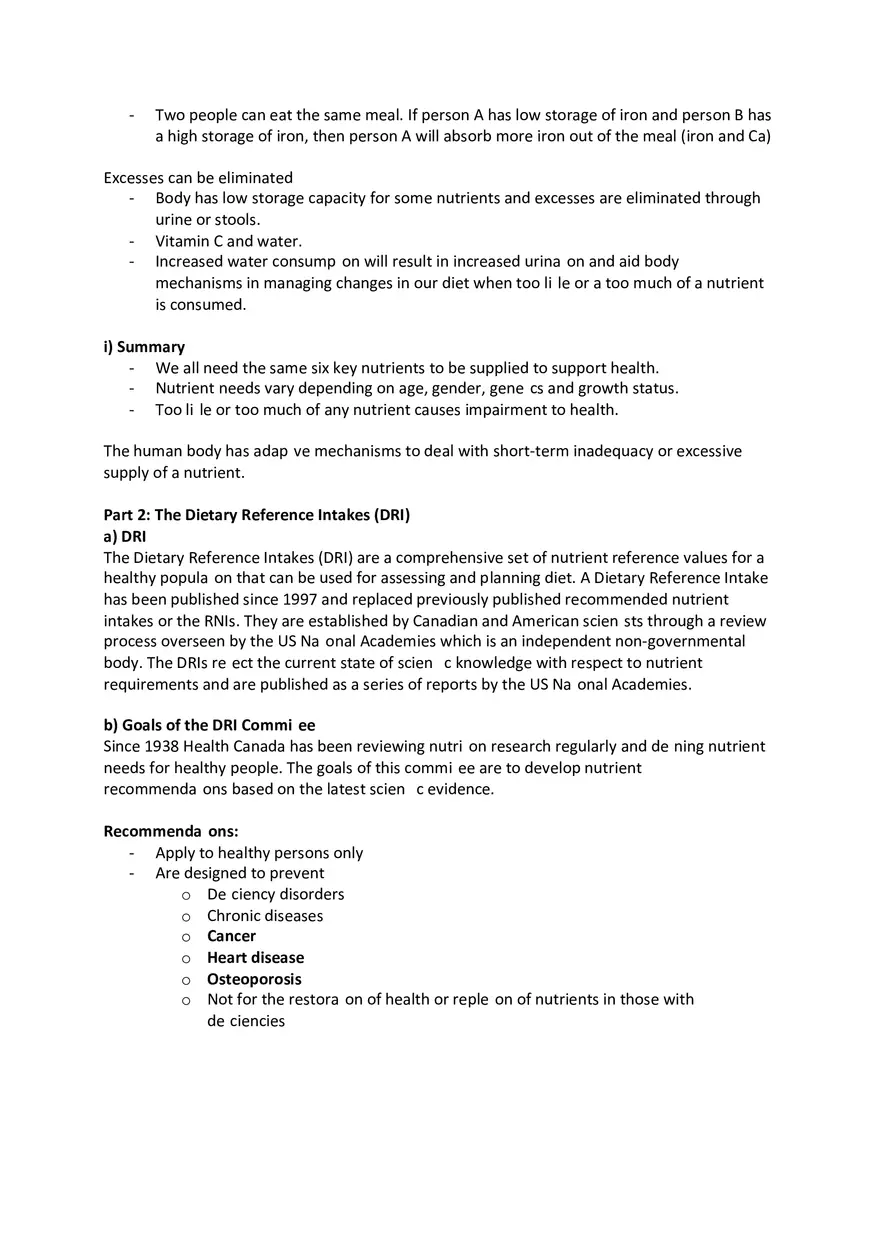 Nutrient Recommendations - Page 3