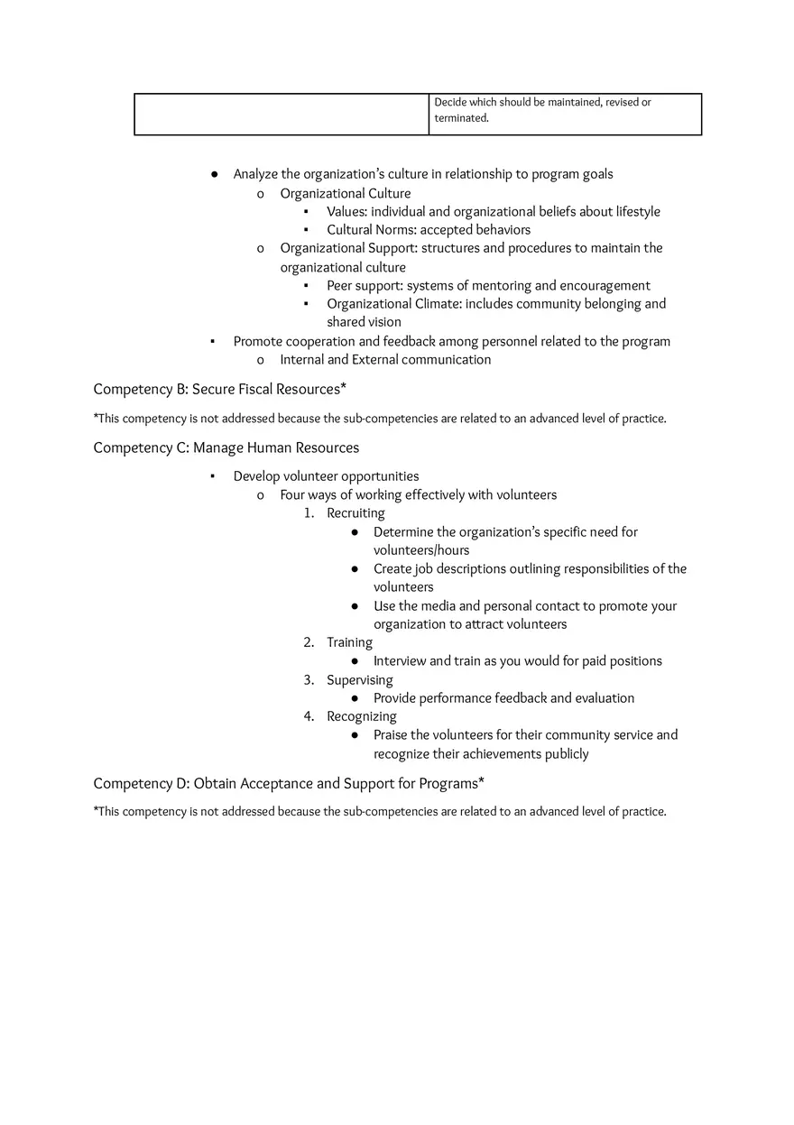 Area of Responsibility V Administer Health Education Strategies, Interventions, and Programs - Page 3