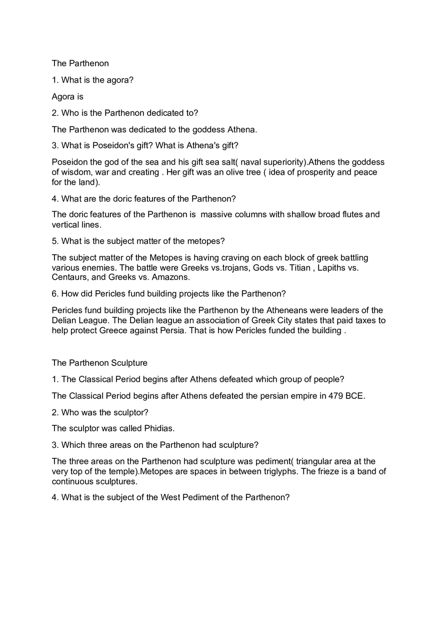 The Parthenon - Page 1
