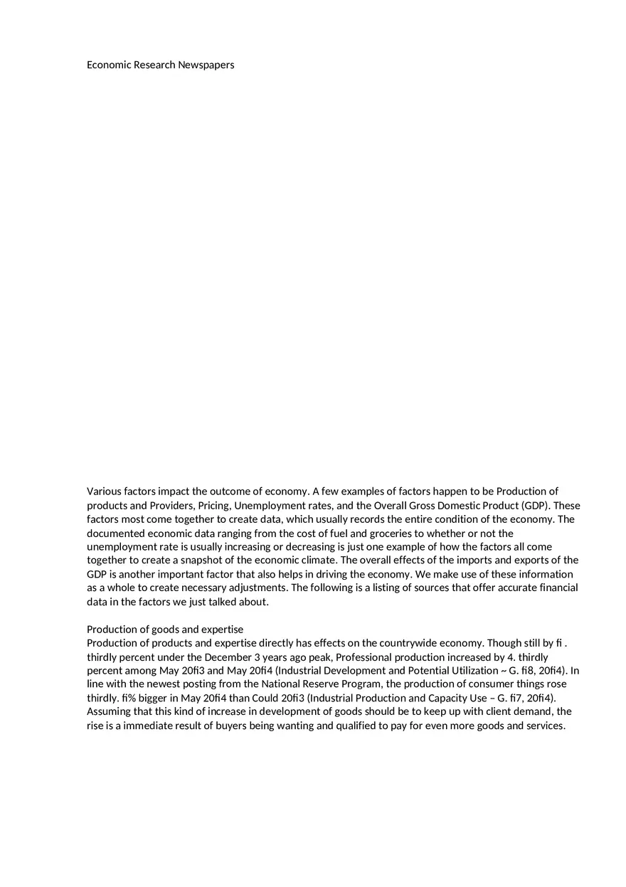 Economic Research Newspapers - Page 1