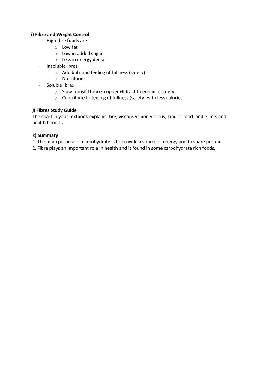 Carbohydrates Sugars, Starch, Glycogen and Fibre - Page 7