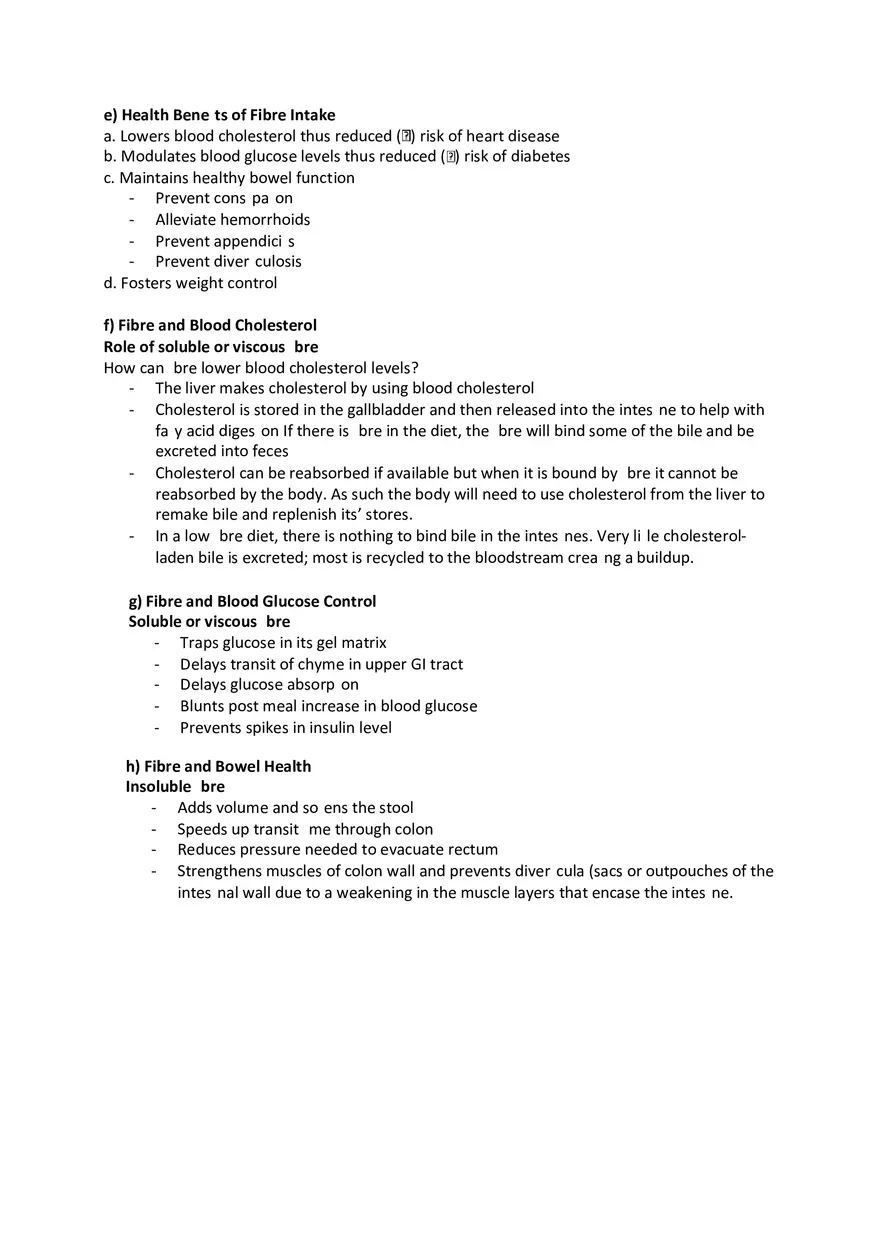 Carbohydrates Sugars, Starch, Glycogen and Fibre - Page 6