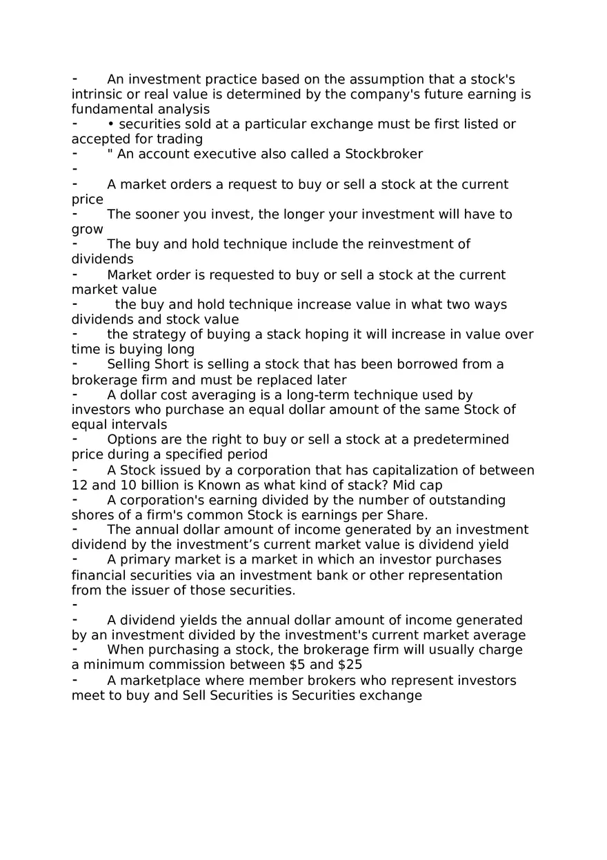 Chapter 14 Investing Stocks Notes - Page 2