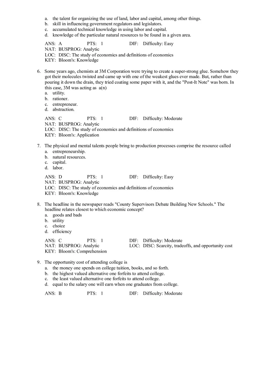 Chapter 1 What Economics Is About Part 1 - Page 2