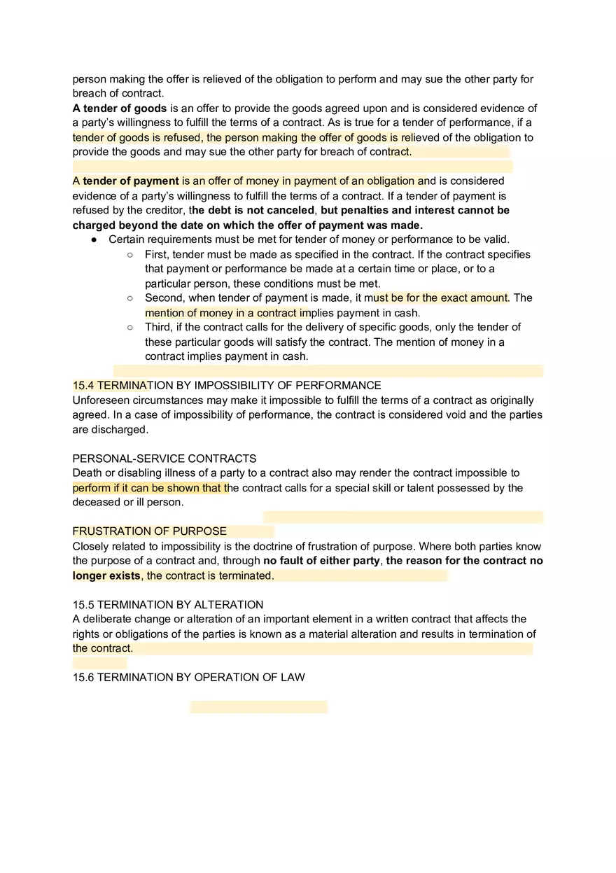 Chapter 15 Discharge of Contracts - Page 2