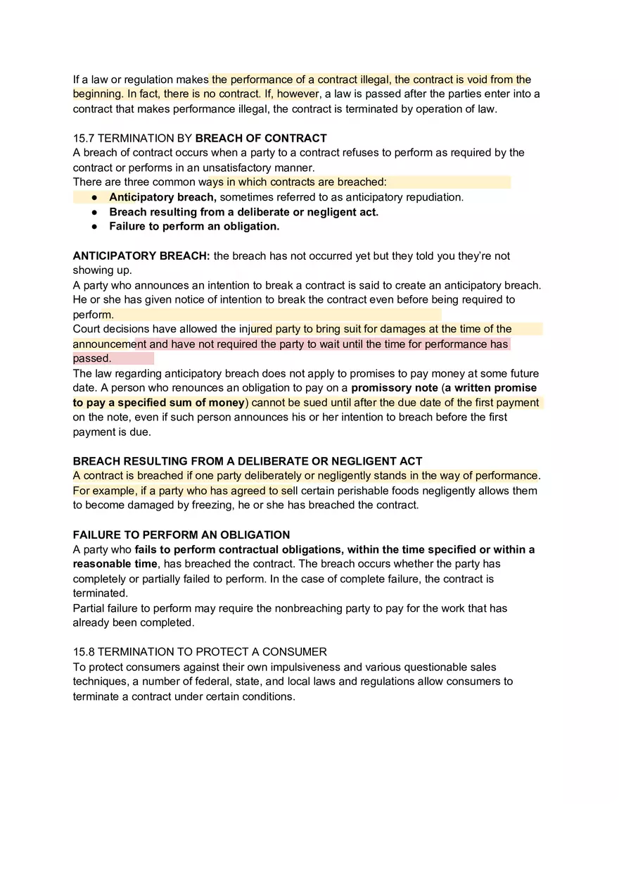 Chapter 15 Discharge of Contracts - Page 3