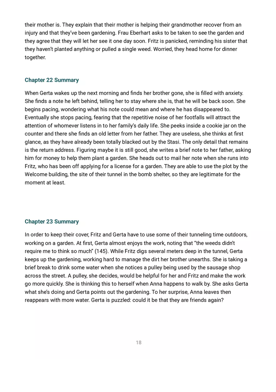 A Night Divided Summary and Analysis - Page 7