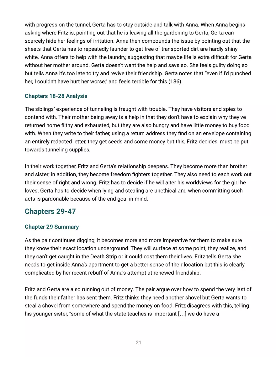 A Night Divided Summary and Analysis - Page 10