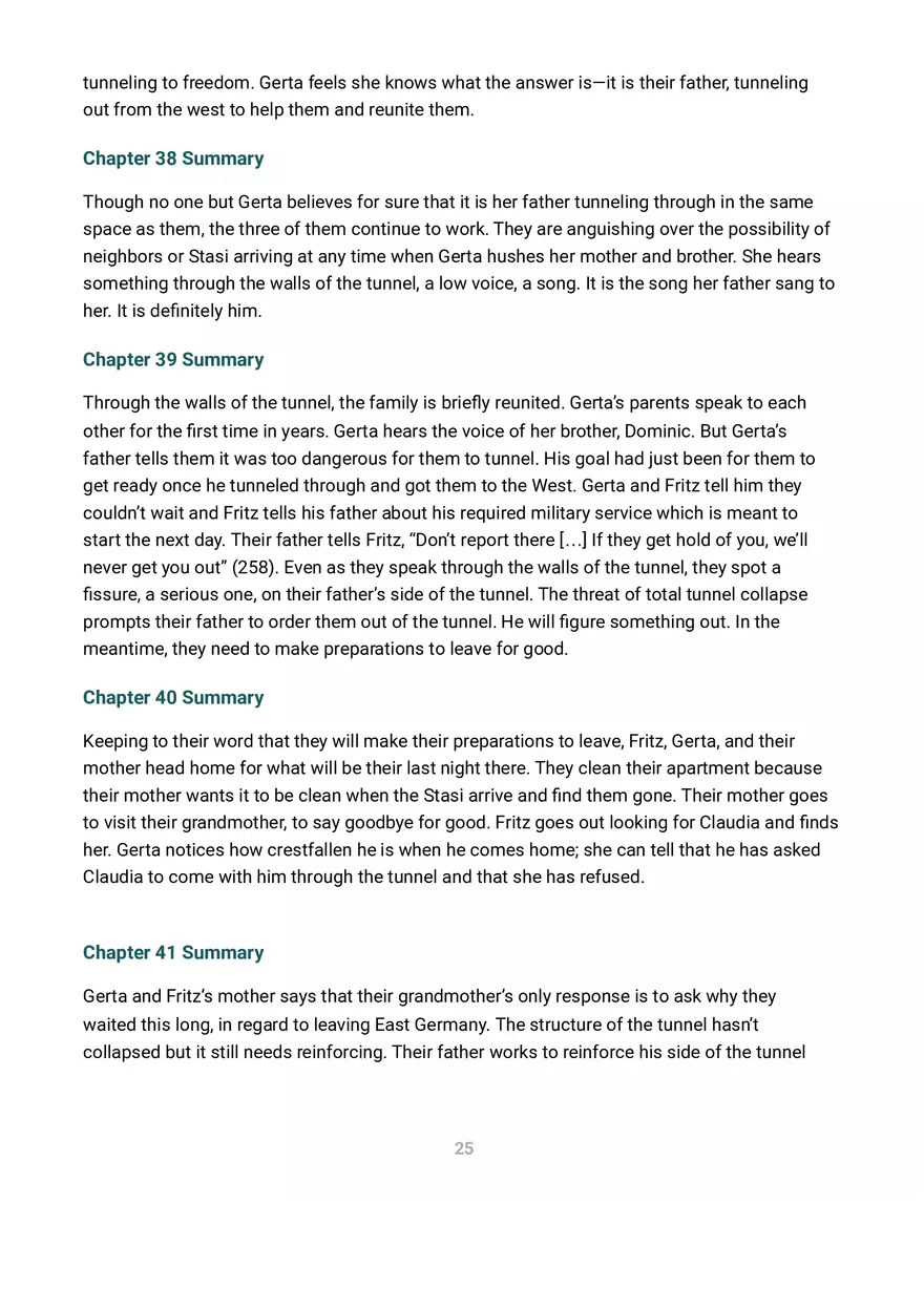 A Night Divided Summary and Analysis - Page 15