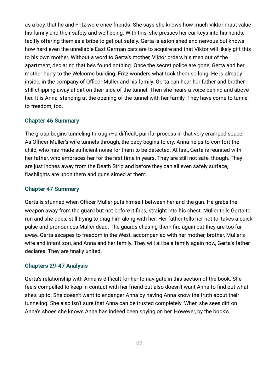 A Night Divided Summary and Analysis - Page 17