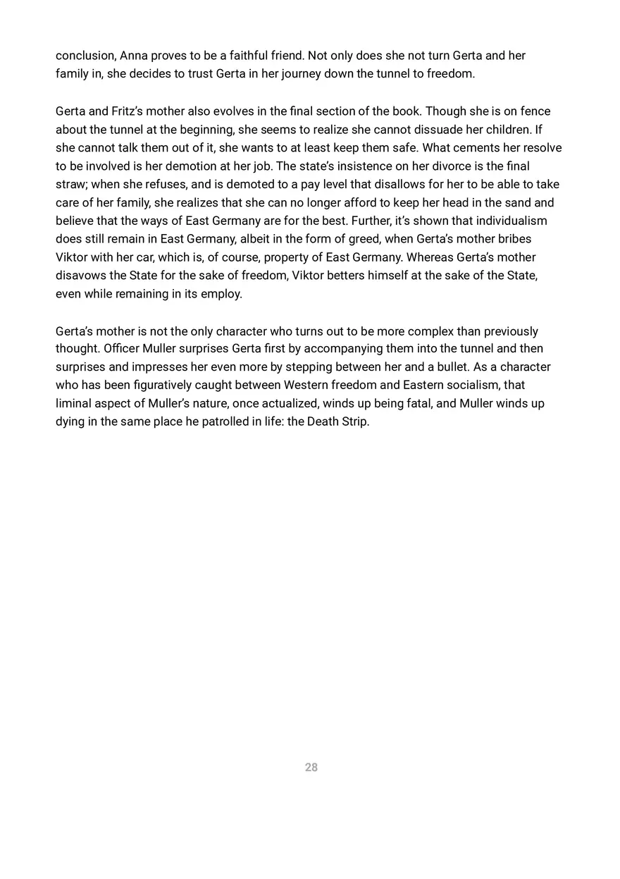A Night Divided Summary and Analysis - Page 18