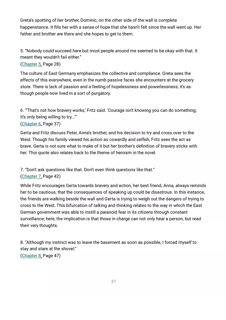 A Night Divided Summary and Analysis - Page 28