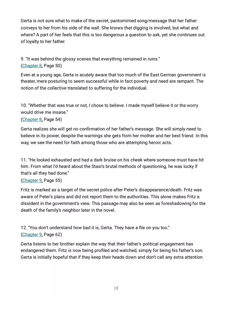 A Night Divided Summary and Analysis - Page 29