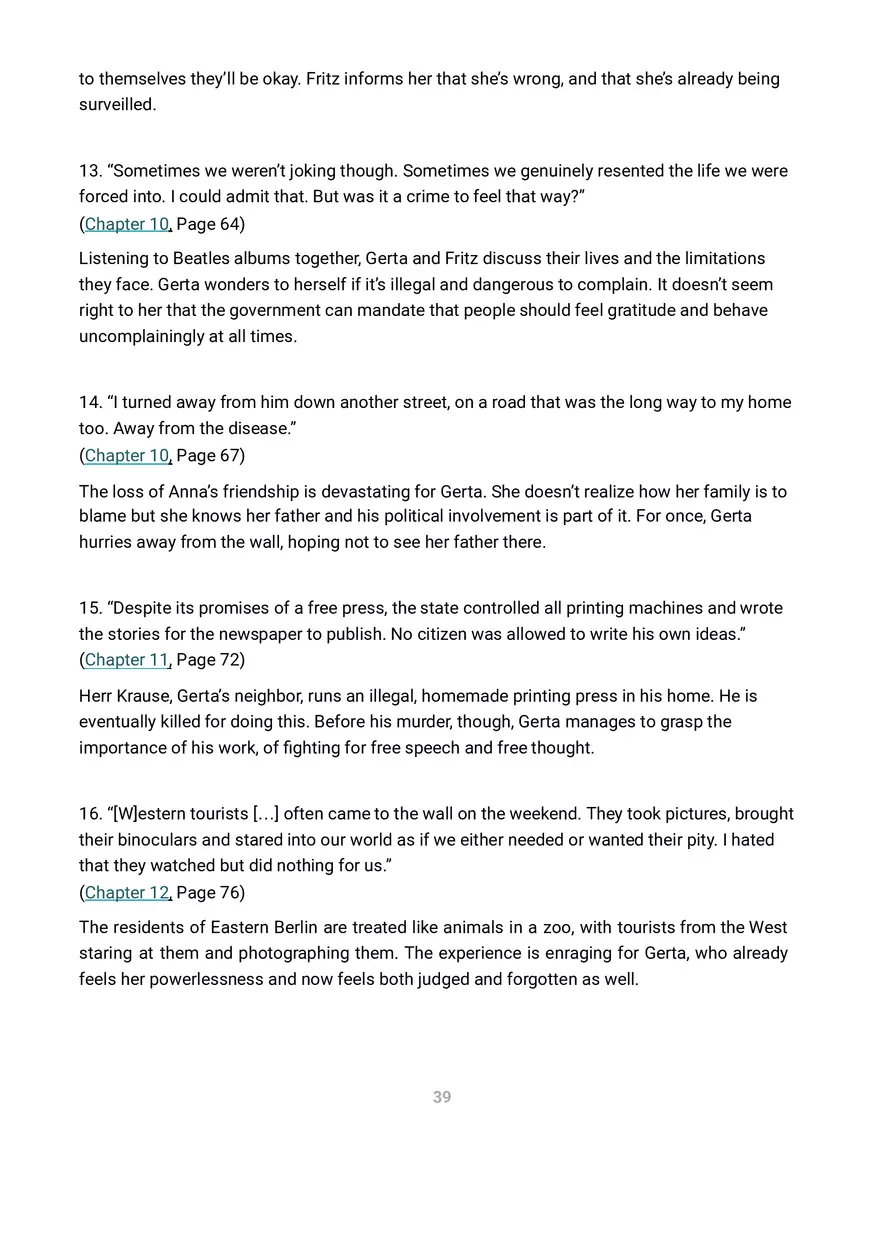 A Night Divided Summary and Analysis - Page 30