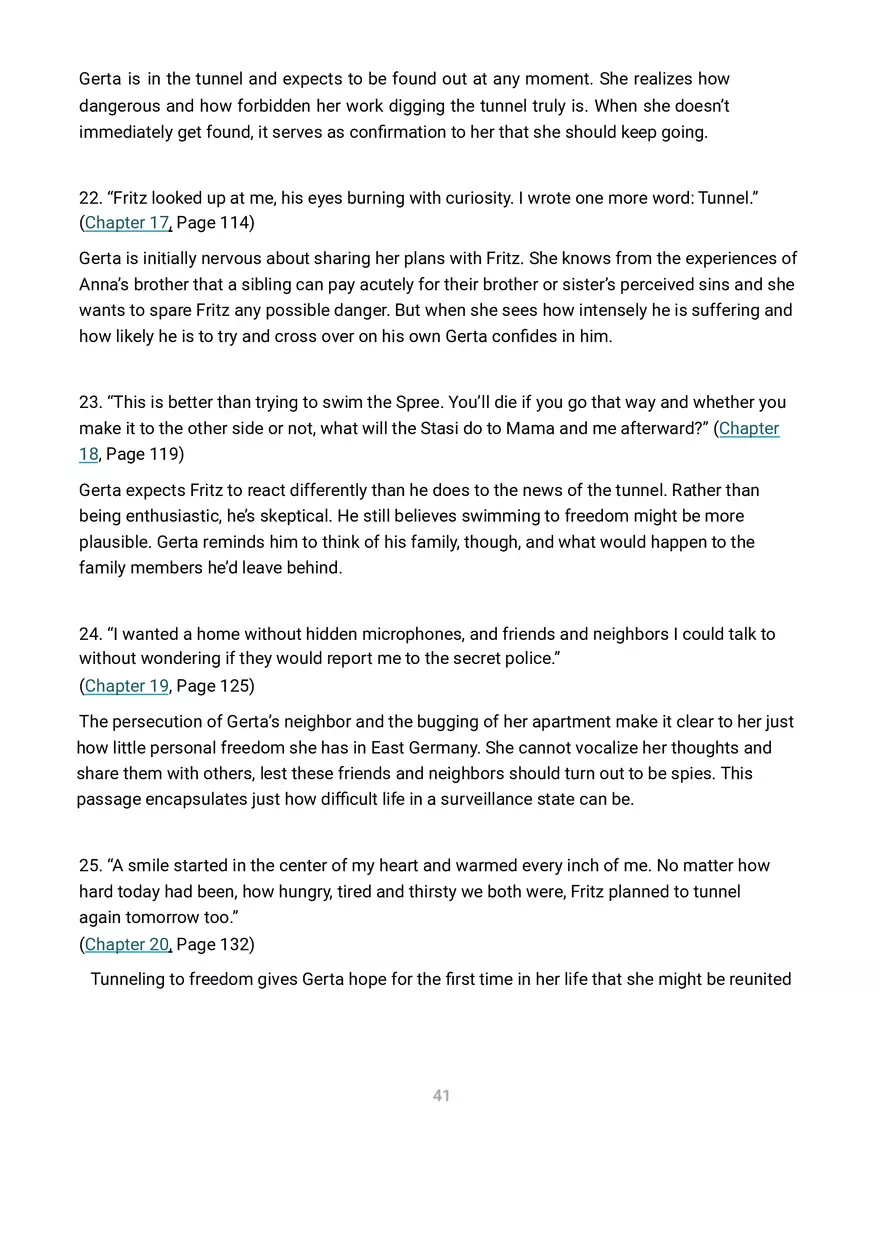 A Night Divided Summary and Analysis - Page 32
