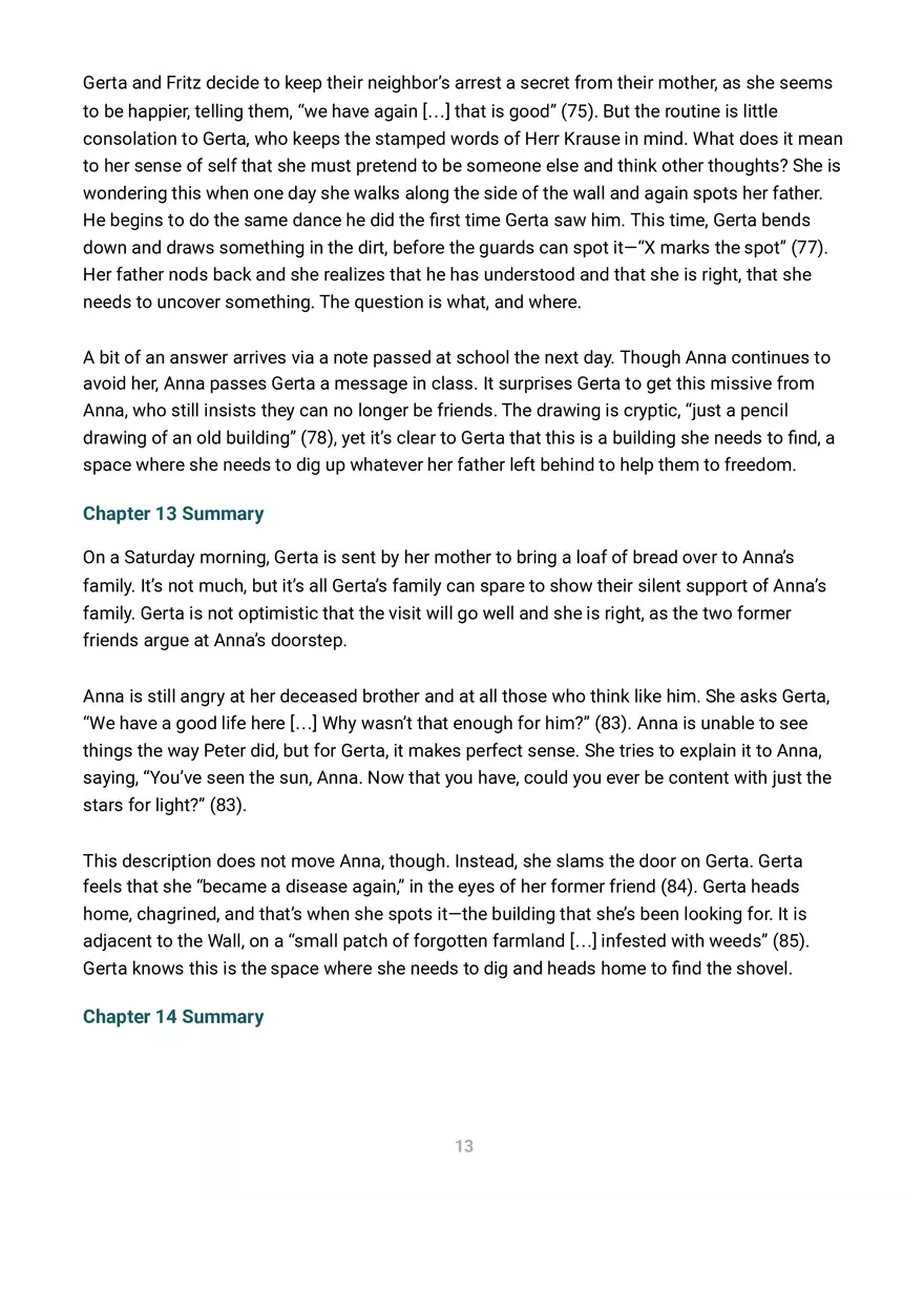 A Night Divided Summary and Analysis - Page 40
