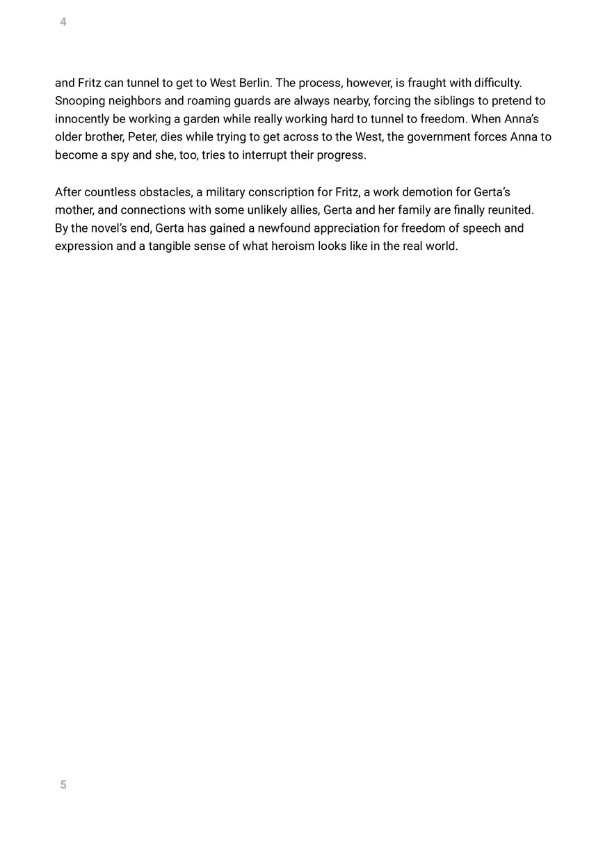 A Night Divided Summary and Analysis - Page 2