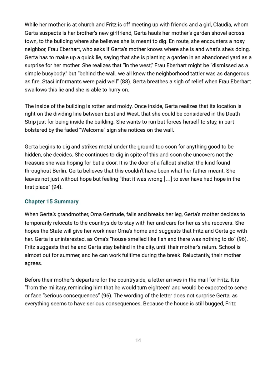 A Night Divided Summary and Analysis - Page 3