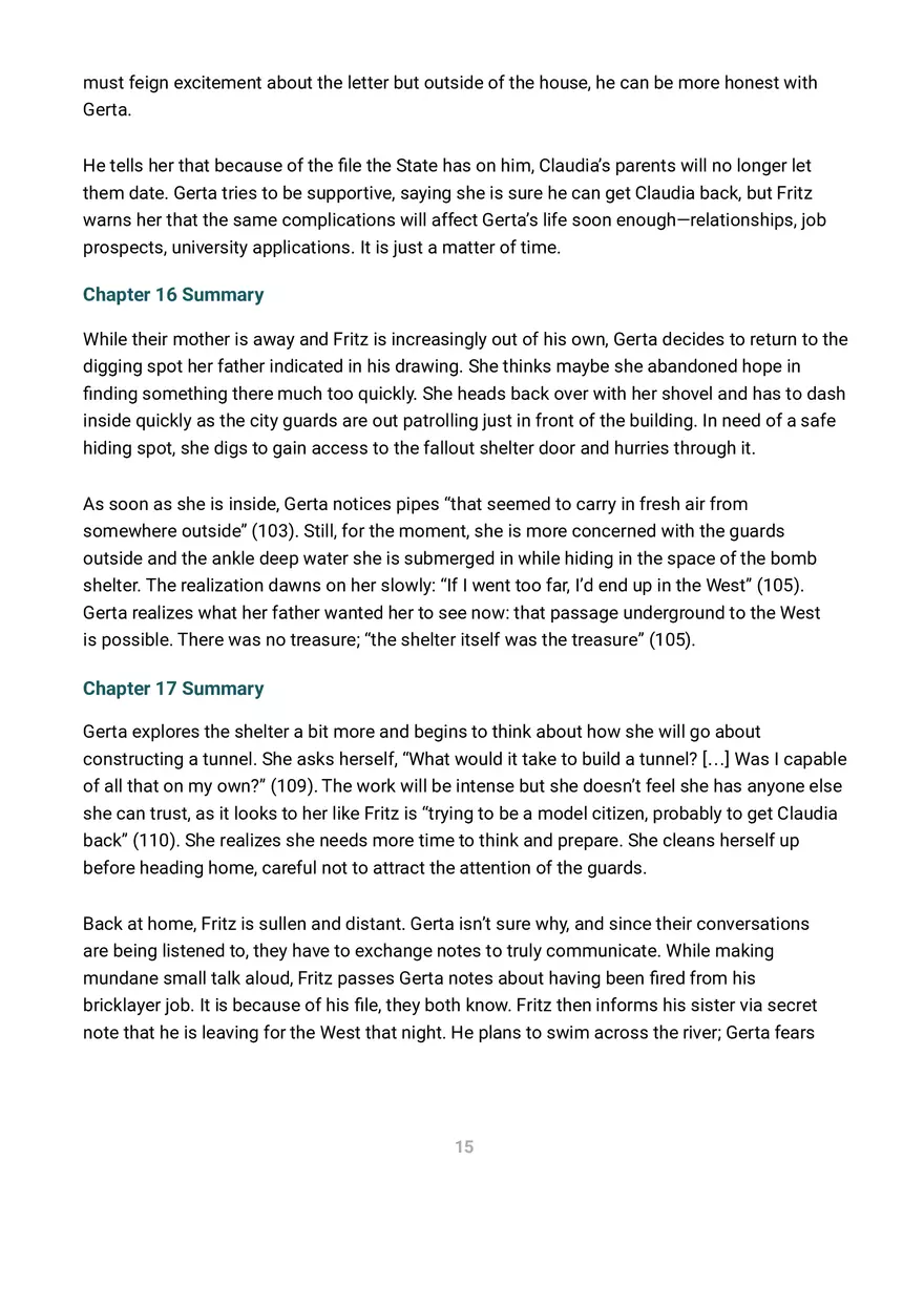 A Night Divided Summary and Analysis - Page 4