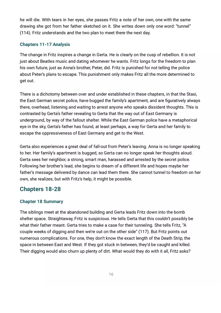 A Night Divided Summary and Analysis - Page 5
