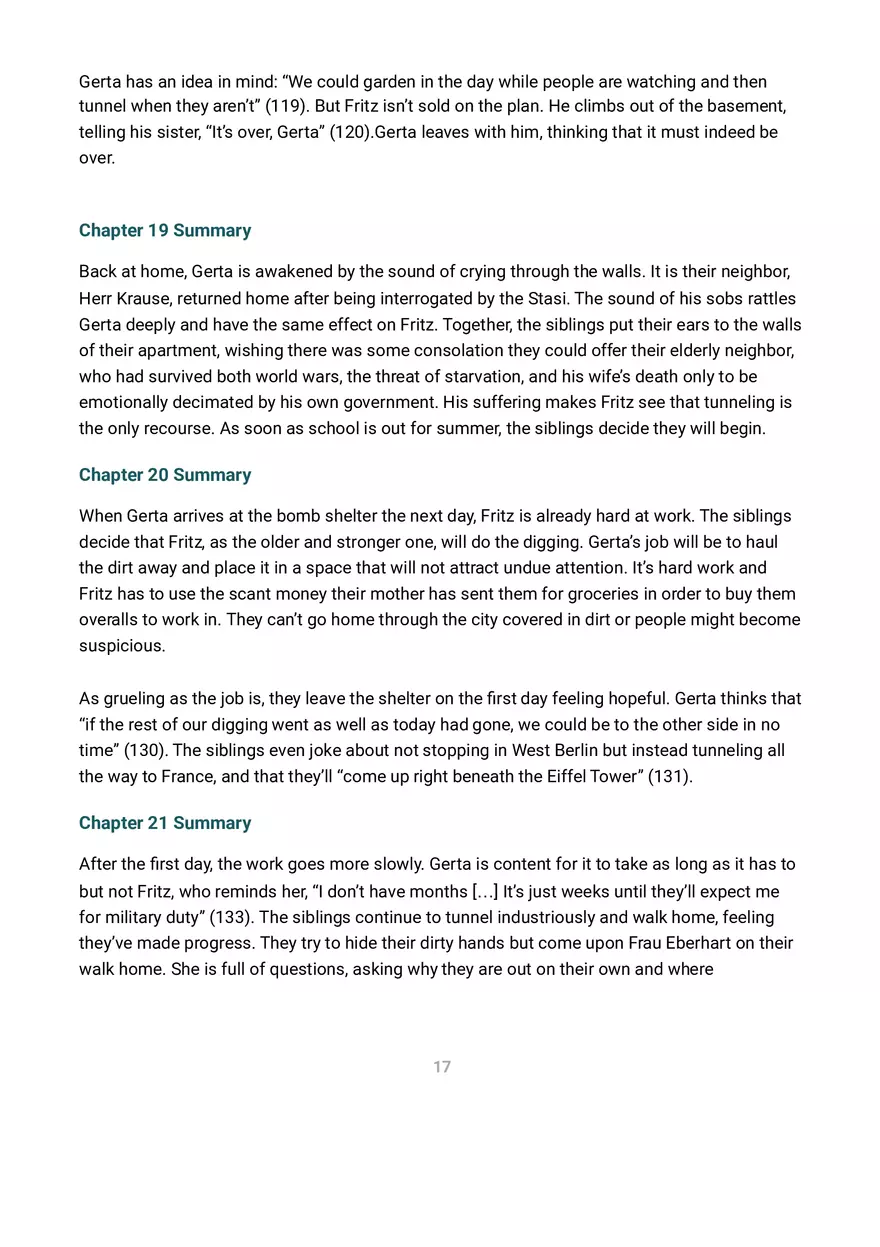 A Night Divided Summary and Analysis - Page 6