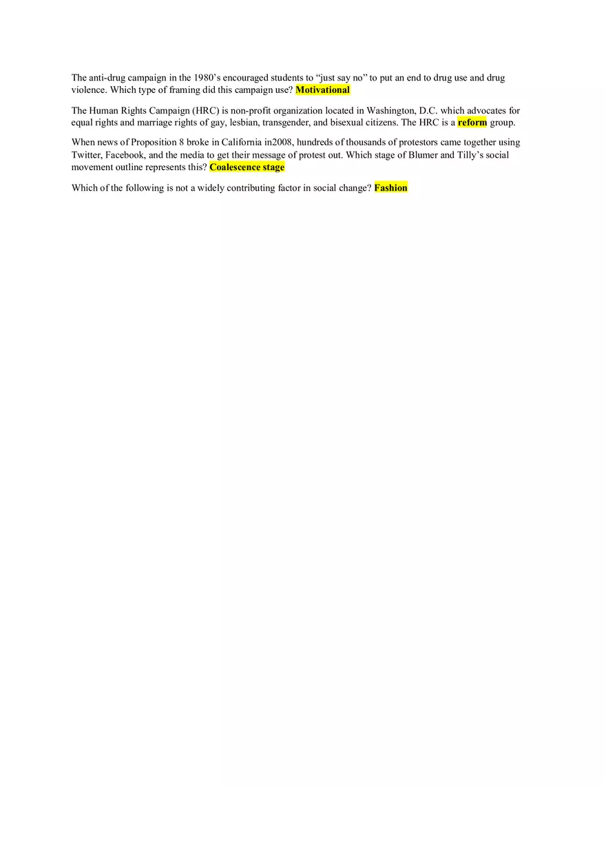 Sociology Test 5 Study Guide - Page 4