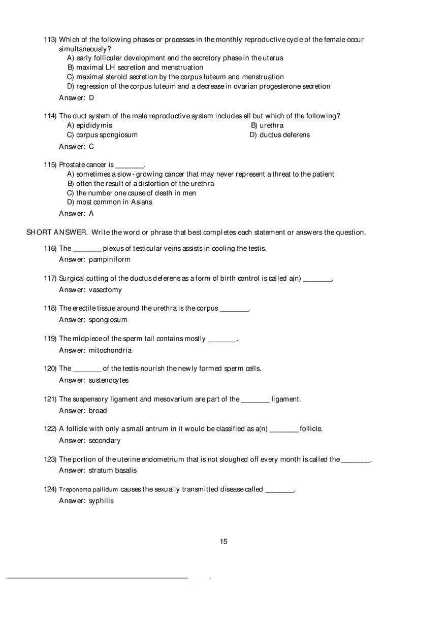 Mammalian Physiology Exam Ch.27 - Page 7