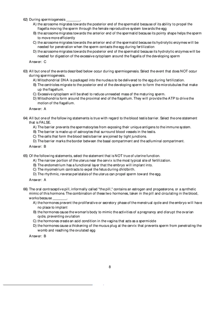 Mammalian Physiology Exam Ch.27 - Page 15