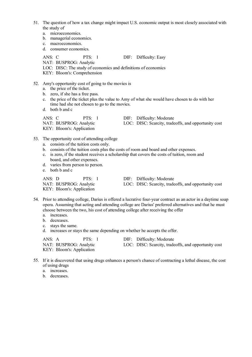 Chapter 1 What Economics Is About Part 2 - Page 1