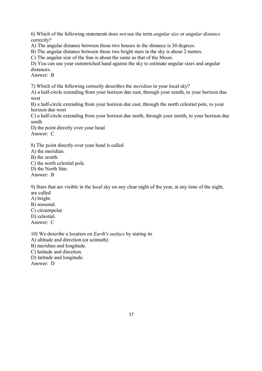 2.4 Mastering Astronomy Reading Quiz - Page 2