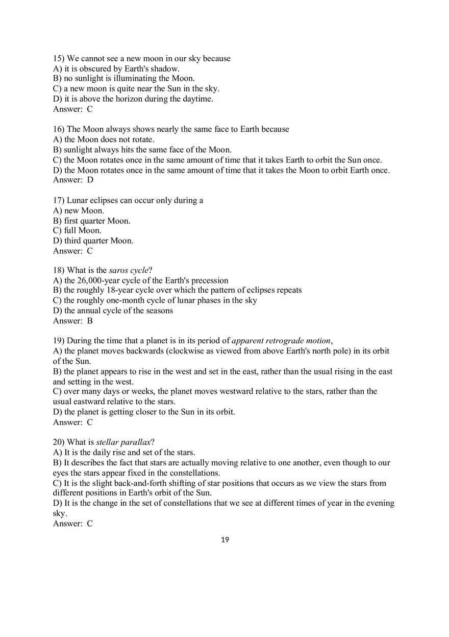 2.4 Mastering Astronomy Reading Quiz - Page 4