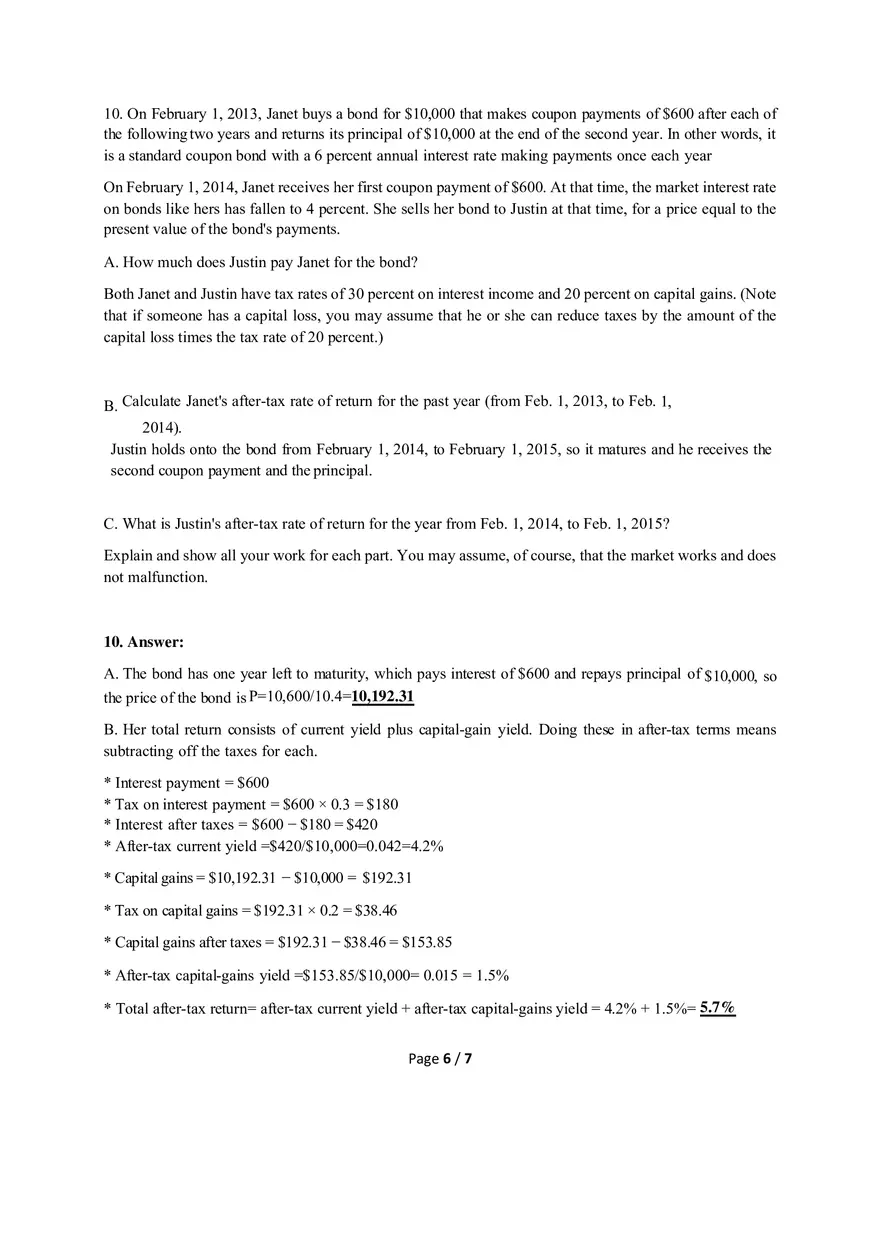 Which of the Following Face-Value Securities Has the Highest Yield to Maturity - Page 6