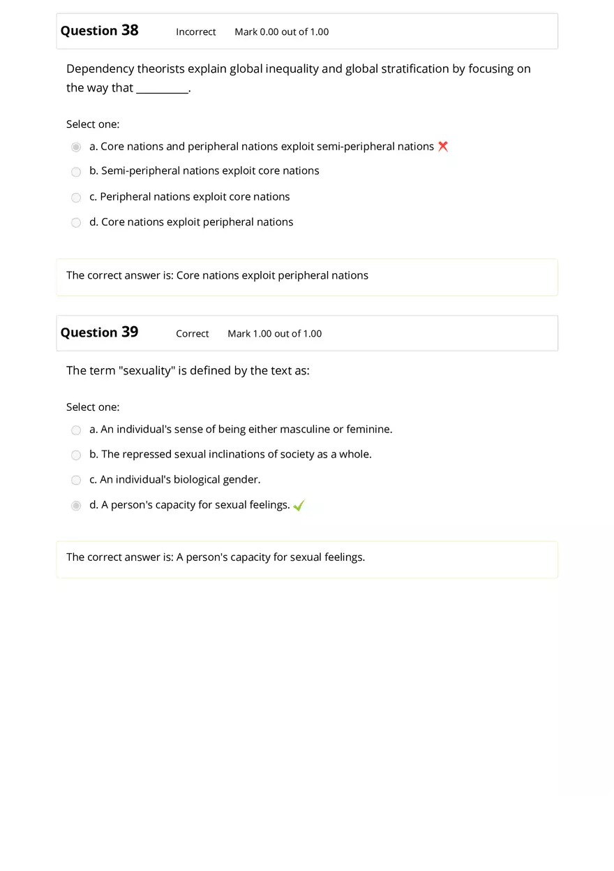Sociology Review Quiz Part 3 - Page 3
