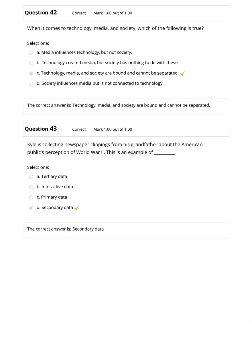 Sociology Review Quiz Part 3 - Page 5