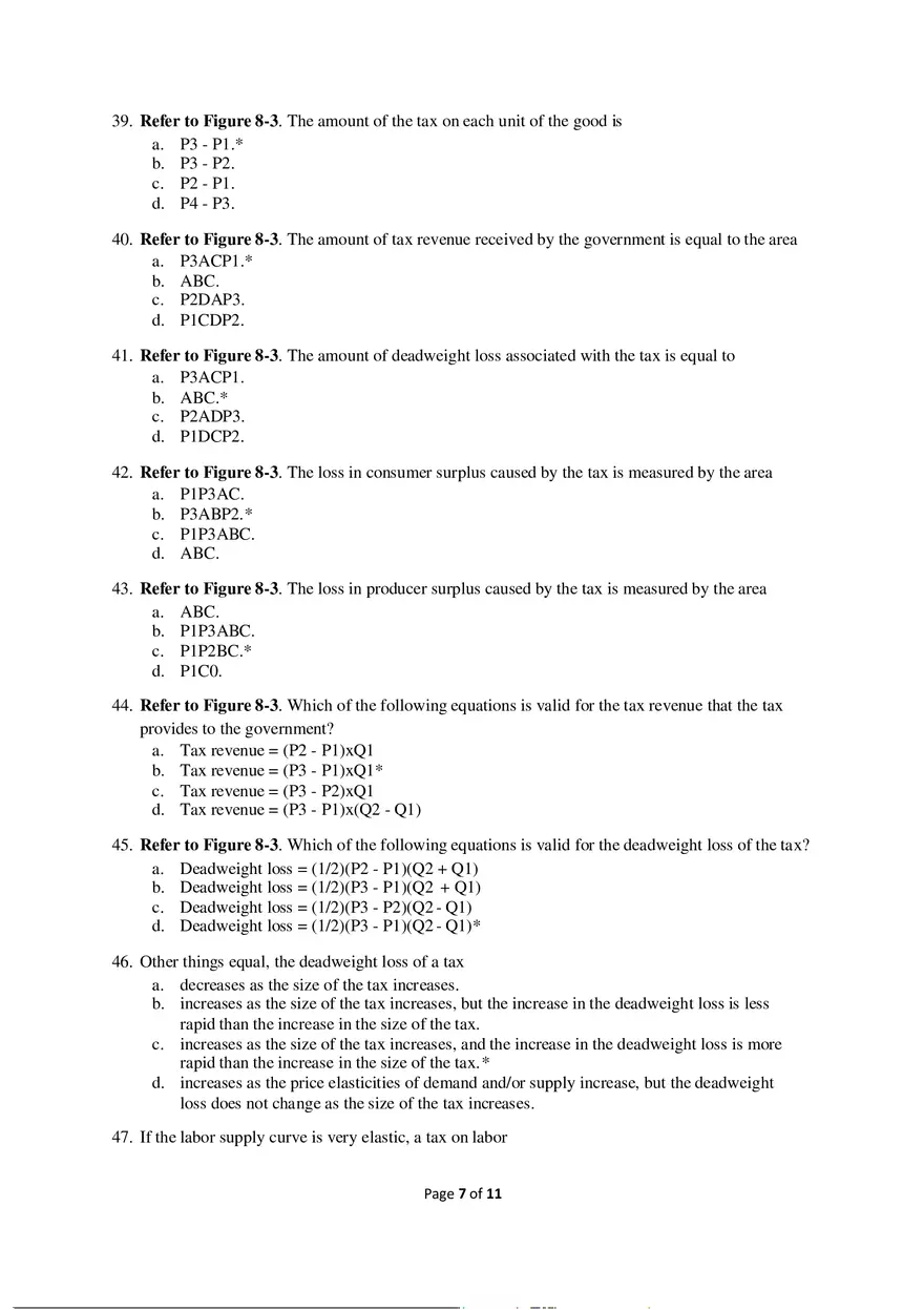 Practice Questions  Application Taxation - Page 8