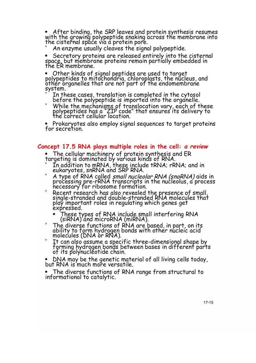 Chapter 17 From Gene to Protein Lecture Note - Page 7